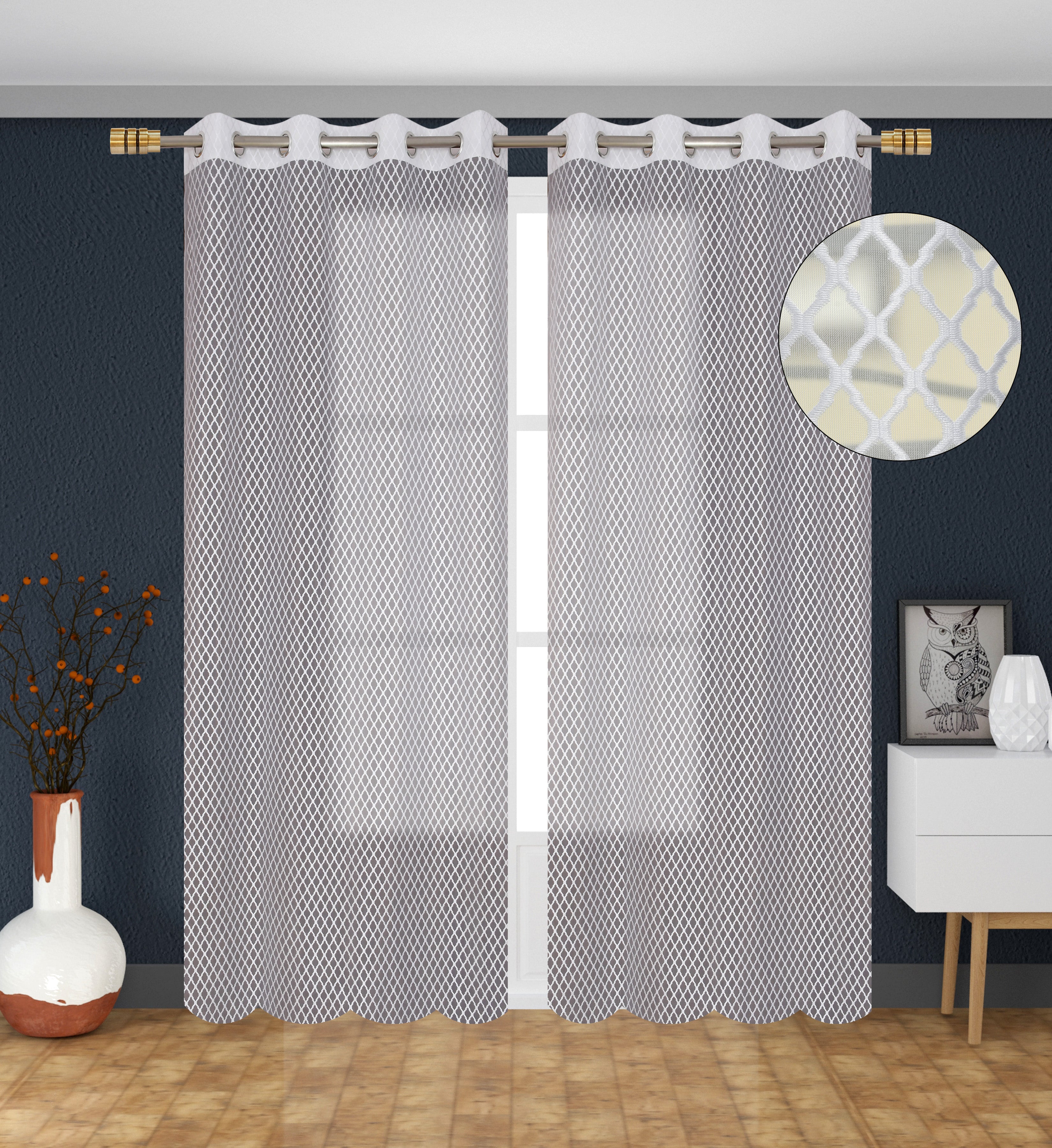 Cross Net curtains